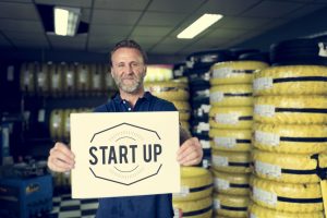 Start up garage owner from storage unit