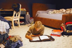 teenager in room